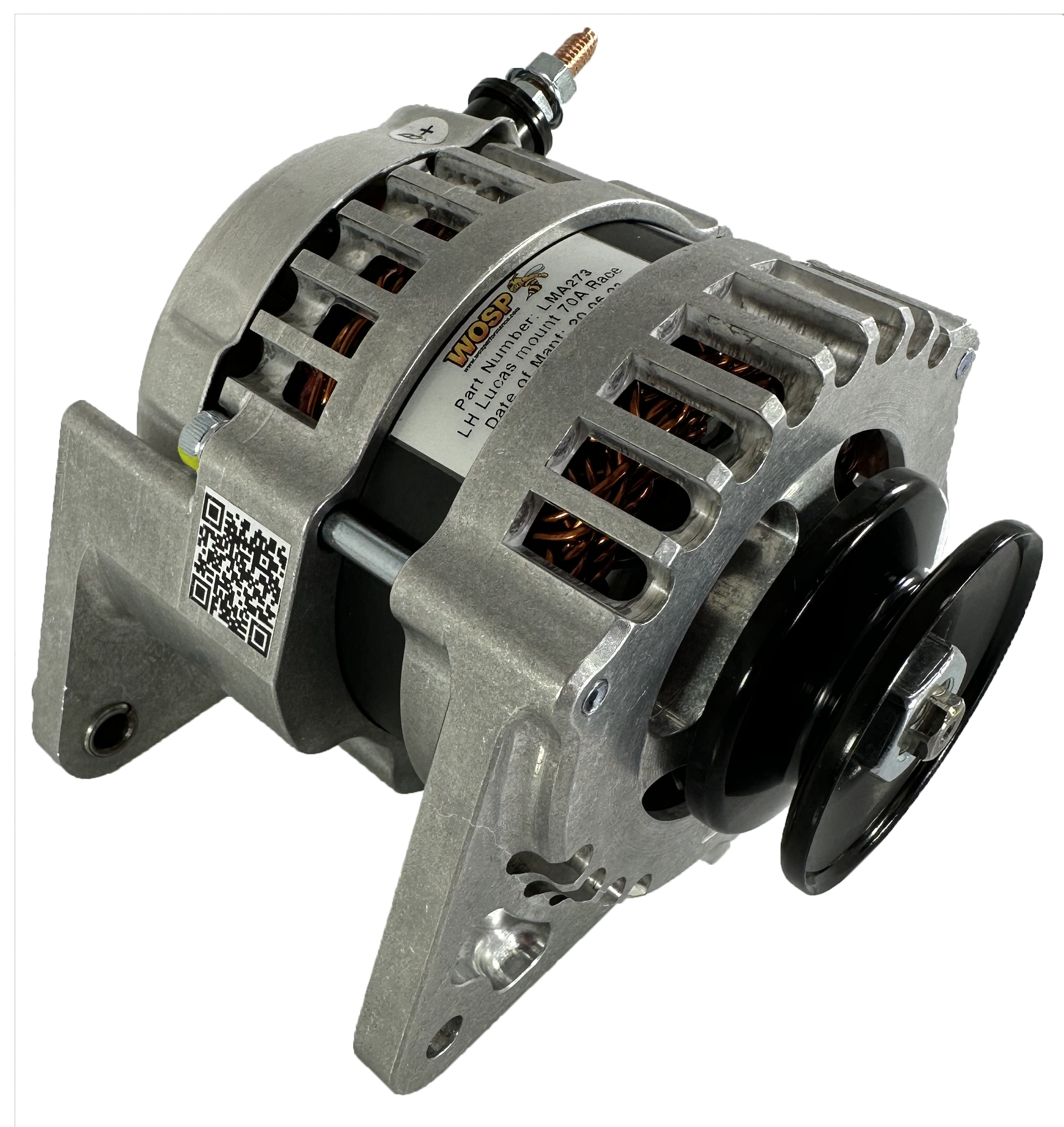 Lucas LH Mount 70A Race Alternator