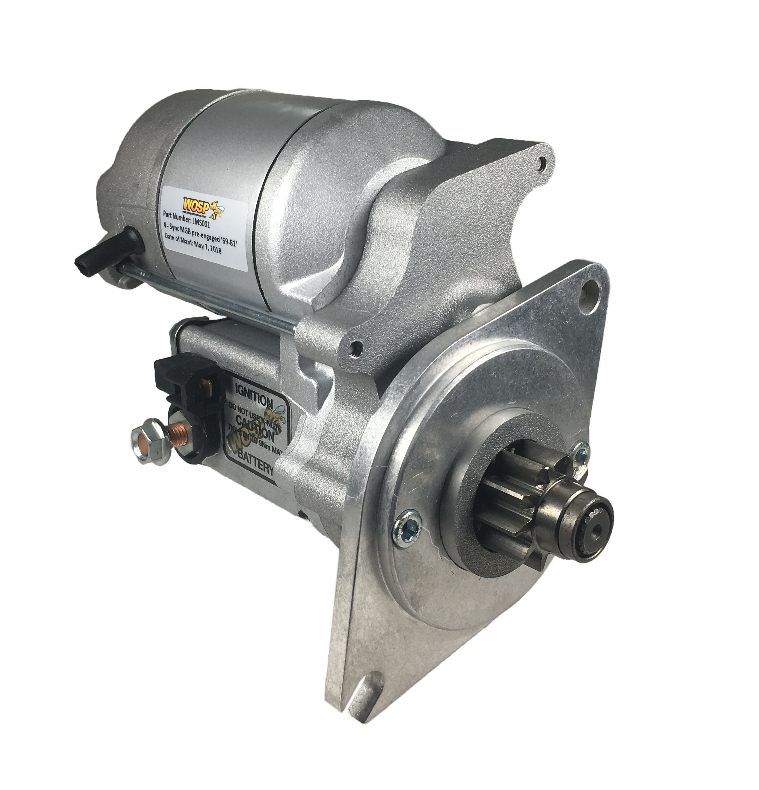 MGB '68-'80 4-synchro high torque starter motor