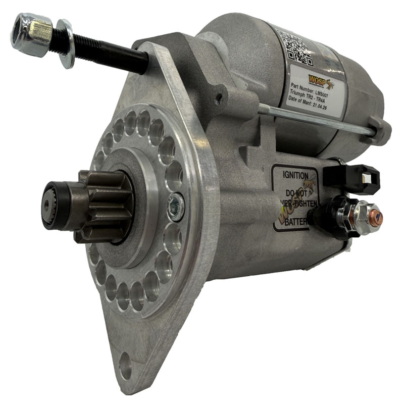 Triumph TR2 - TR4A (TR6 ring gear) high torque starter motor