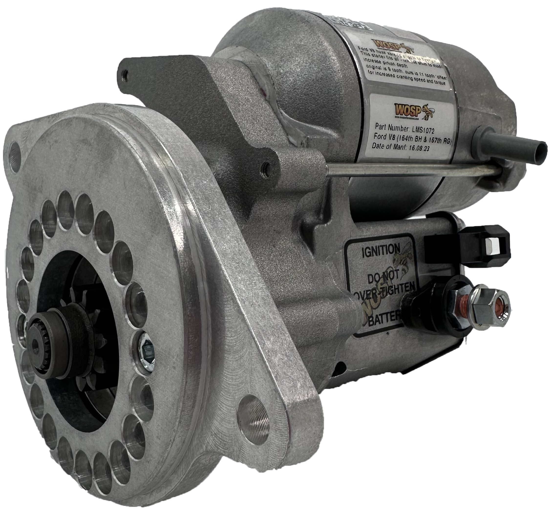 Ford V8 (163 tooth bell housing, 157 tooth ring gear) high torque starter motor