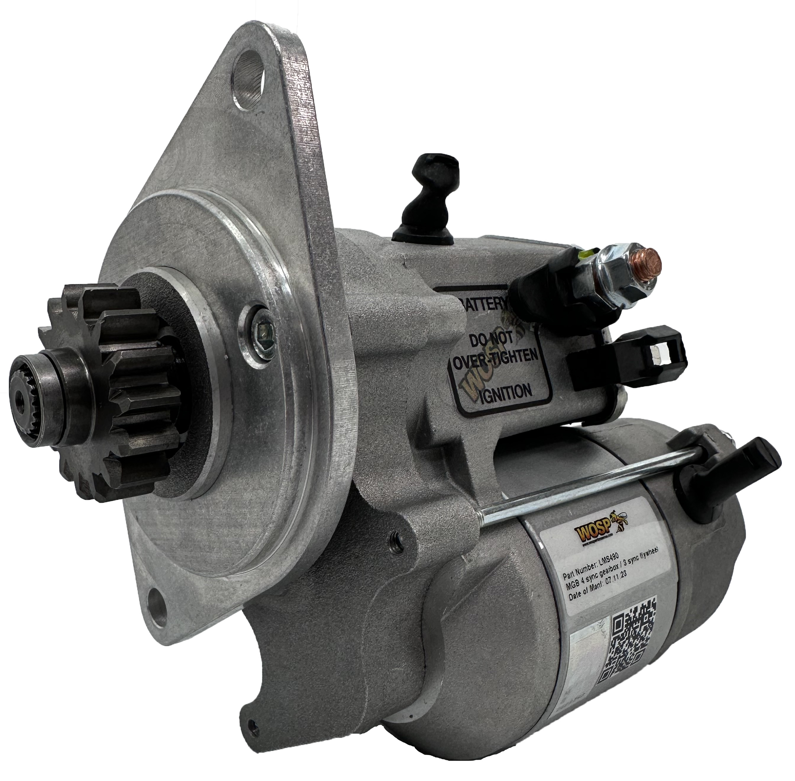 MGB 4-sync engine and back plate (3-sync flywheel) high torque starter motor