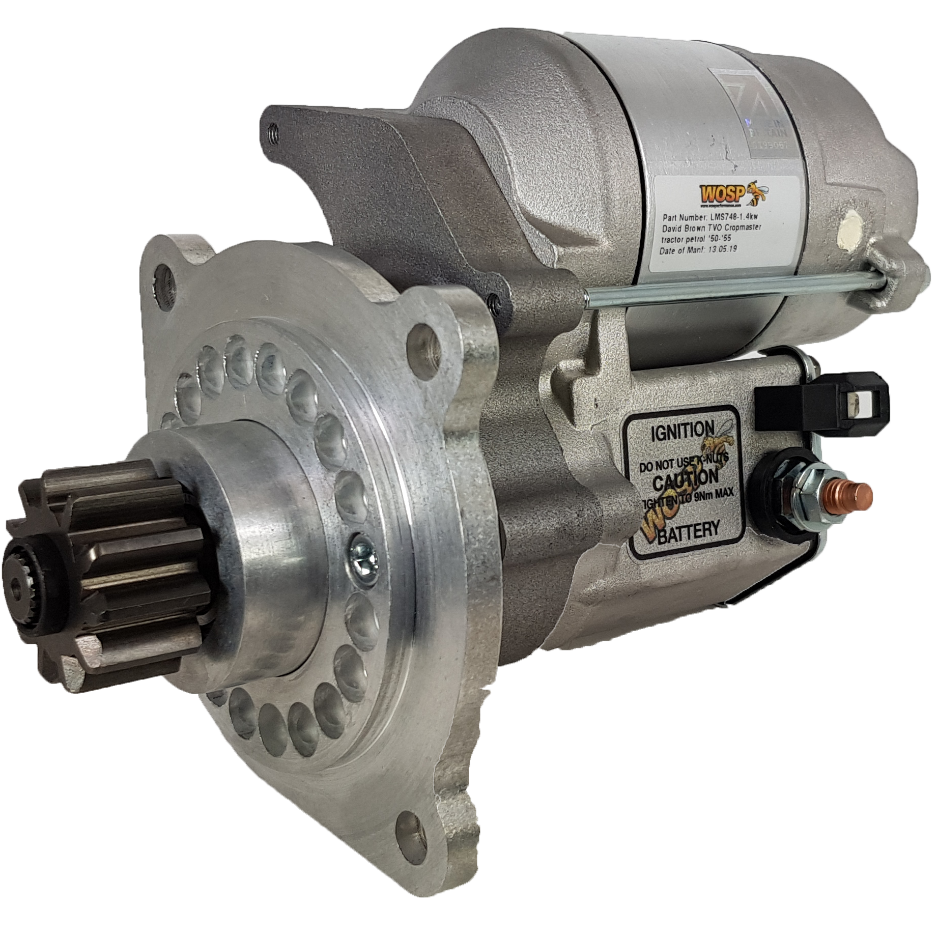 David Brown Cropmaster tractor (petrol) high torque starter motor