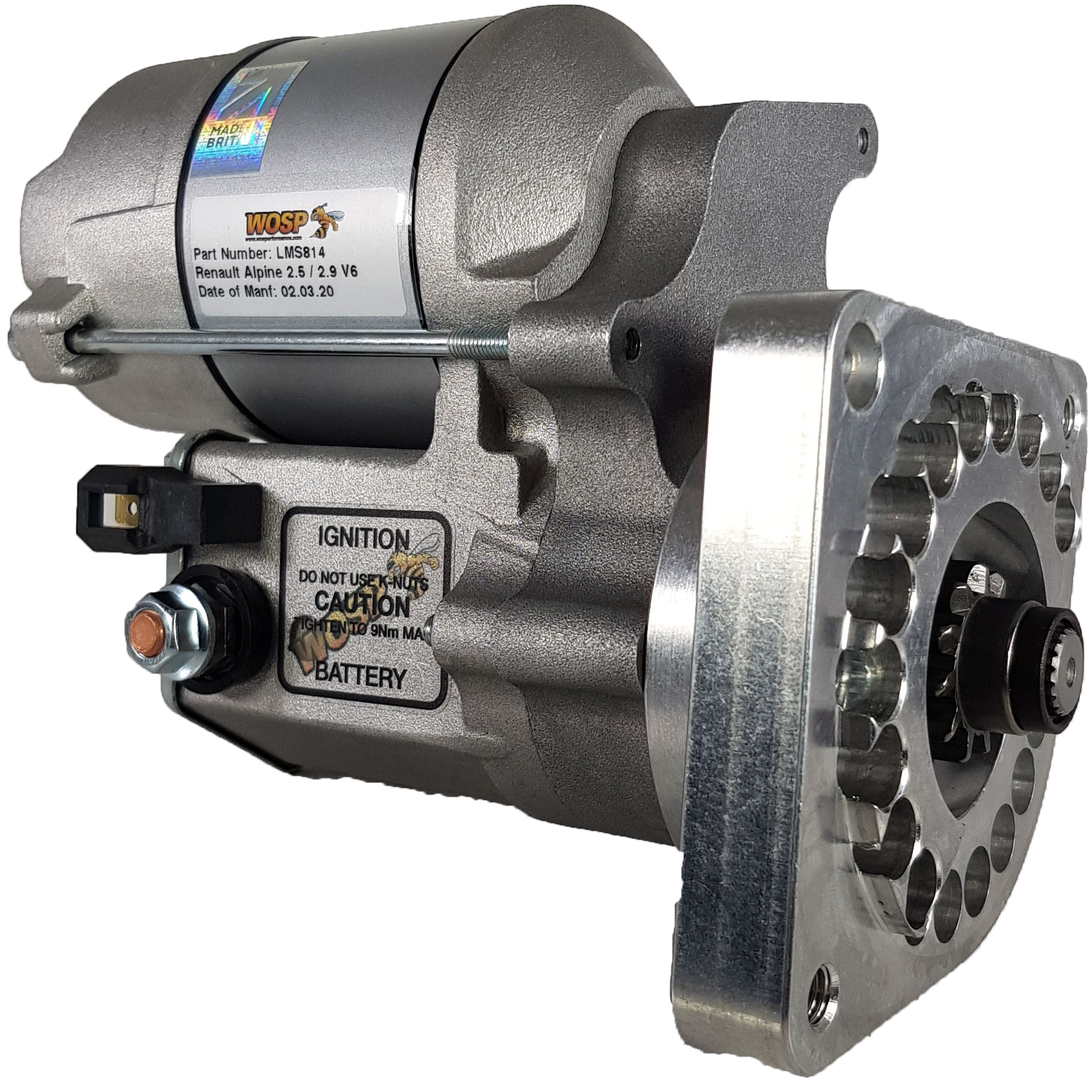 DMC DeLorean | Peugeot | Renault V6 high torque starter motor